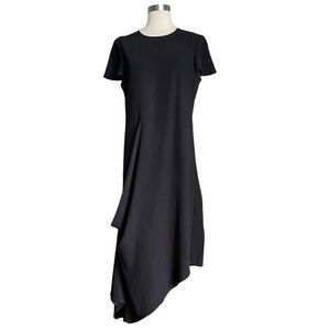 Ruti Navy Asymmetrical Dress